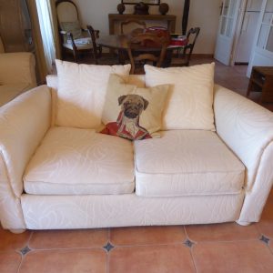 Petit Canapé beige Américain