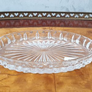 Coupelle ovale en cristal
