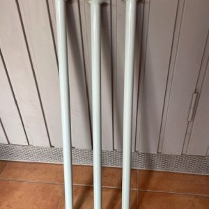 3 pieds de bureau blanc