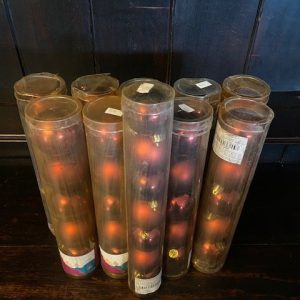 52 Boules de Noël rouge mat et brillant unis