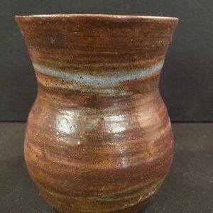 55-Vase en terre cuite signé, H14 x D12, Prix 15€
