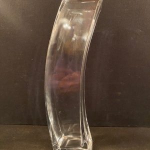 58-Vase en verre déformé, H27 x D6,5, Prix 15€