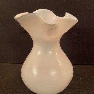 64-Vase gris soliflore en verre, H15 x D11, Prix 10€