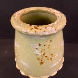 74-Vase vert theuel, H18 x D12, Prix 10€