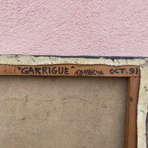 Acrylique sur toile, Garrigue, signé Kidmarin 1991