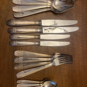 Ensemble couverts Le Mondiale, Art deco, 84gr