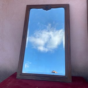 Porte d’armoire avec miroir, placage palissandre