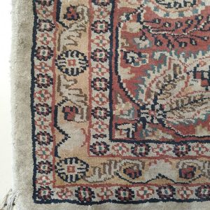 Tapis Perse beige et marron - represantant l'arbre de vie - fait main